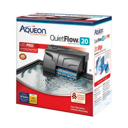 QuietFlow LED Pro Power Filter QuietFlow 20 (Aquariums up to 20 Gallons) by Aqueon Hot on Sale