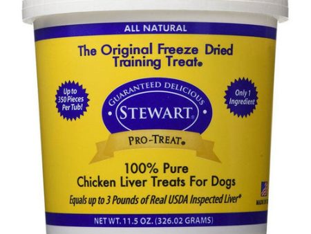 Pro-Treat 100% Freeze Dried Chicken Liver for Dogs 11.5 Oz by Stewart For Discount