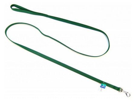 Nylon Lead - Hunter Green 6  Long x 5 8  Wide by Coastal Pet Supply