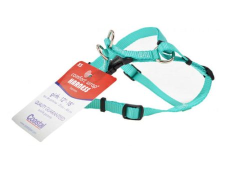 Teal Nylon Comfort Wrap Dog Harness 12-18 L x 3 8 W by Coastal Pet Supply