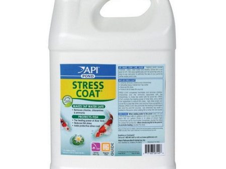 Stress Coat Plus Fish & Tap Water Conditioner for Ponds 1 Gallon (Treats 15,360 Gallons) by Pond Care For Sale