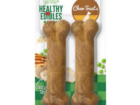 Healthy Edibles All Natural Long Lasting Chicken Flavor Dog Chew Treats 6.2 Oz   Medium by Nylabone Hot on Sale