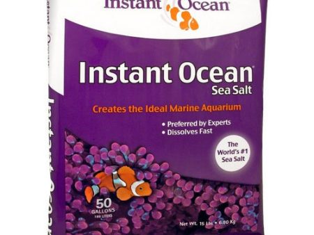 Sea Salt for Marine Aquariums, Nitrate & Phosphate-Free 15 lbs (Treats 50 Gallons) by Instant Ocean Online Sale