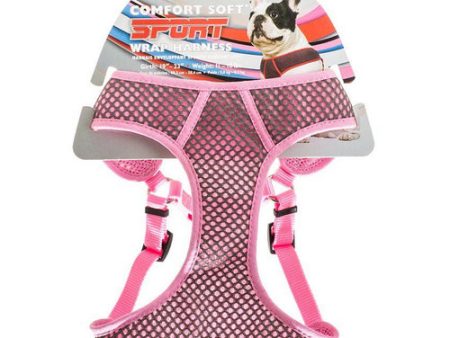 Sport Wrap Adjustable Harness - Pink Small (Girth Size 19 -23 ) by Coastal Pet on Sale