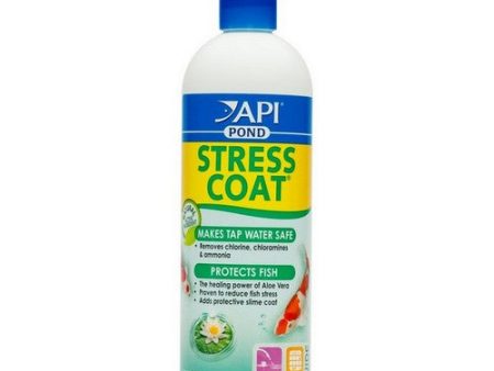 Stress Coat Plus Fish & Tap Water Conditioner for Ponds 16 oz (Treats 1,920 Gallons) by Pond Care For Cheap