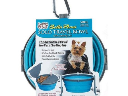 Bella Roma Blue Travel Bowl 1 count - Small by Loving Pets Discount