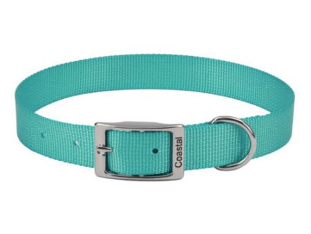 Single-ply Dog Collar Teal 12 L x 5 8 W by Coastal Pet Online now