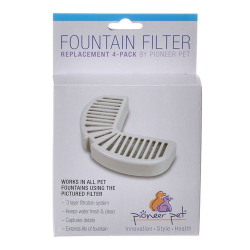 Replacement Filters for Stainless Steel and Ceramic Fountains 4 Pack by Pioneer Pet Online now