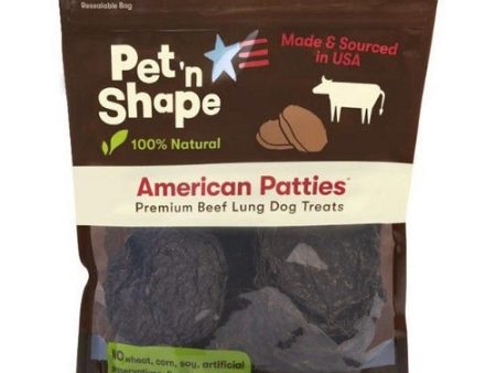 Natural American Patties Beef Lung Dog Treats 1 lb by Pet  n Shape Online Sale