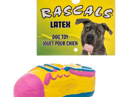 Rascals Latex Small Tennis Shoe Dog Toy 3.5  Long by Coastal Pet Online