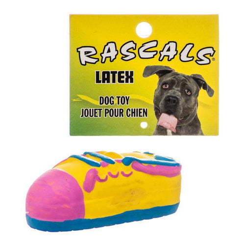 Rascals Latex Small Tennis Shoe Dog Toy 3.5  Long by Coastal Pet Online