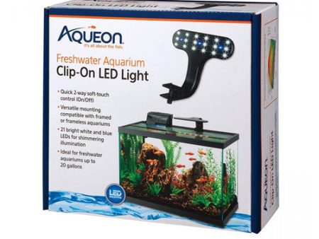 Freshwater Aquarium Clip-On LED Light 1 Count by Aqueon Online