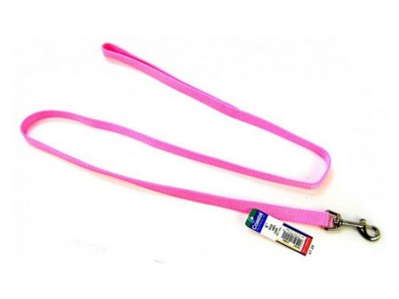 Nylon Lead - Bright Pink 4  Long x 5 8  Wide by Coastal Pet Cheap