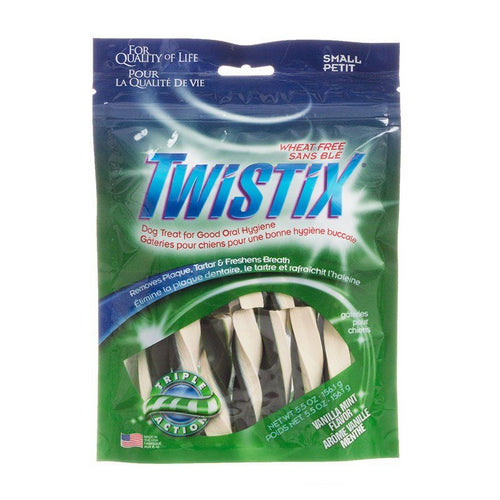 Wheat Free Dental Dog Treats - Vanilla Mint Flavor Small - For Dogs 10-30 lbs - (5.5 oz) by Twistix Discount