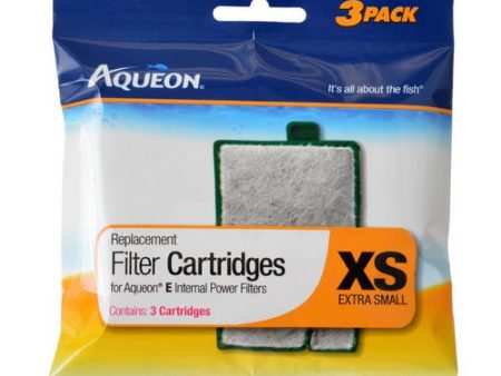 Replacement Filter Cartridges for E Internal Power Filter - X-Small 3 Count by Aqueon on Sale