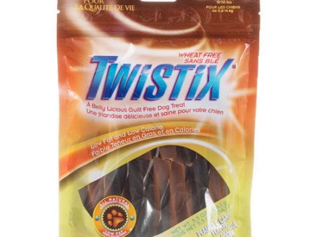 Wheat Free Dog Treats - Peanut Butter & Carob Flavor Small - For Dogs 10-30 lbs - (5.5 oz) by Twistix For Sale