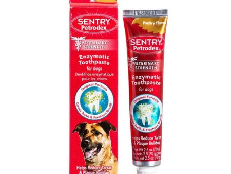 Petrodex Enzymatic Toothpaste for Dogs & Cats Poultry Flavor - 2.5 oz by Sentry For Sale