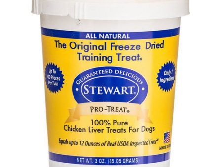 Pro-Treat 100% Freeze Dried Chicken Liver for Dogs 3 Oz by Stewart Online