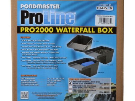 Pro Series Pond Biological Filter & Waterfall Pro 2000 - (15 L x 12 W x 11.25 H) by Pondmaster Cheap